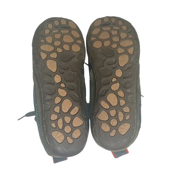 Muk Luks Suede Shoes Sz 13 Men's Leather Lace-up Sneakers Blue Orange Accent - Picture 7 of 9